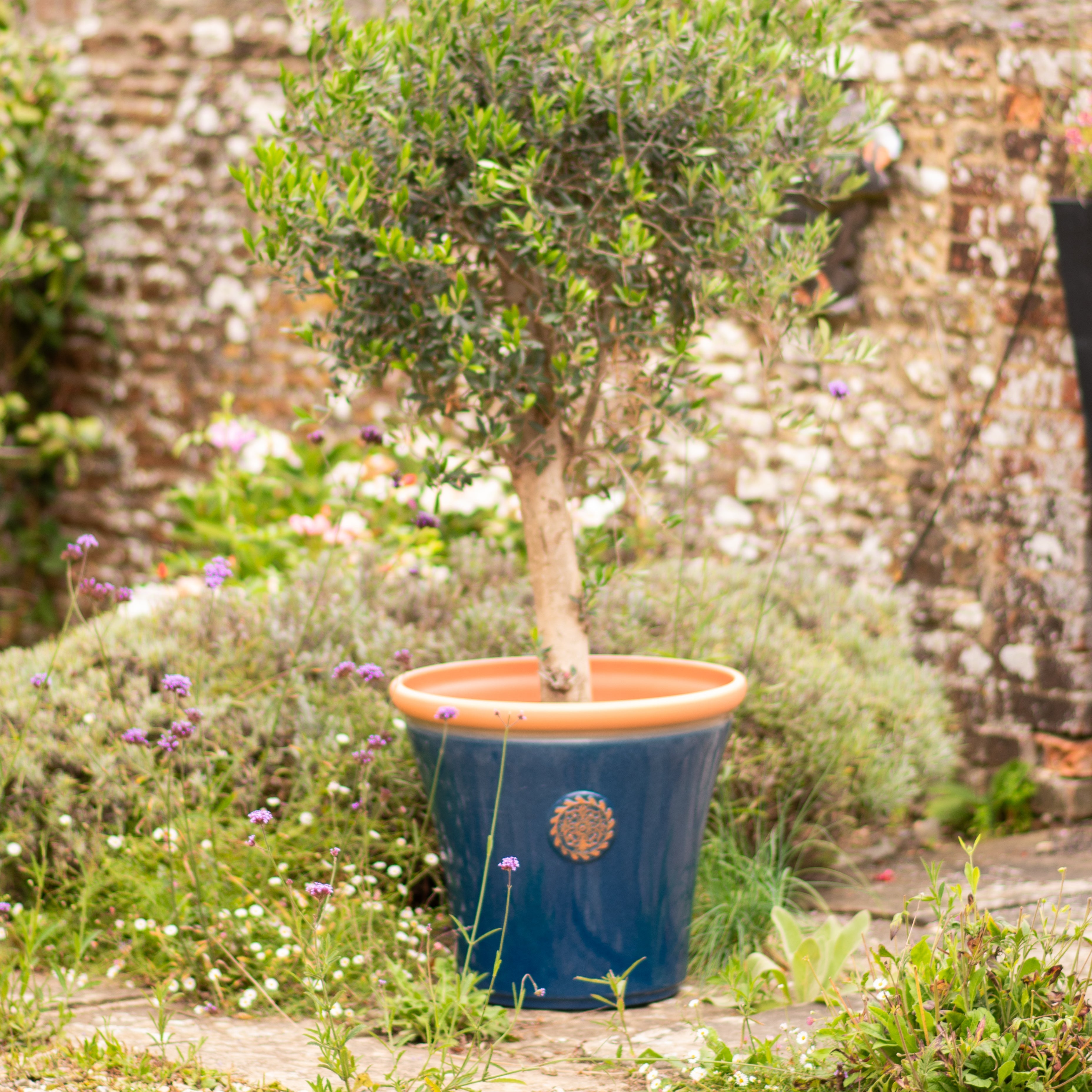 Chatsworth Pot - Blue (Available in 3 sizes)