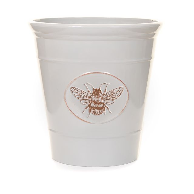 40cm Bee Pot - Grey