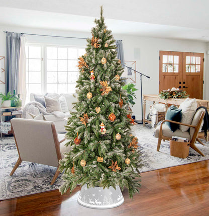 Tree Skirt - Deer Scene - Grey