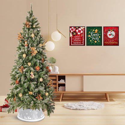 Tree Skirt - Deer Scene - Grey