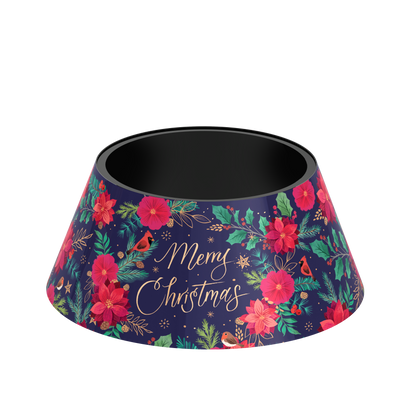 Tree Skirt - Blue Poinsettia