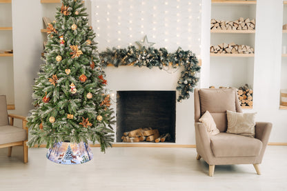 Tree Skirt - Snowy Woodland Scene