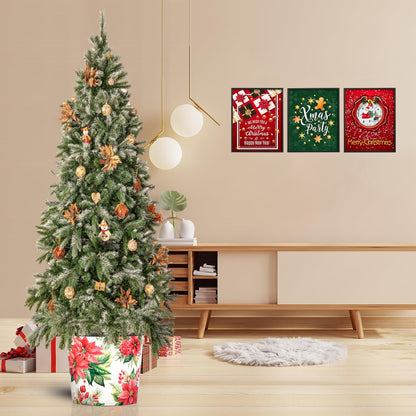 Christmas Tree Pot - Poinsettia