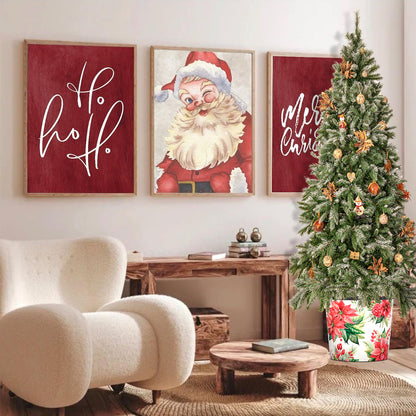 Christmas Tree Pot - Poinsettia