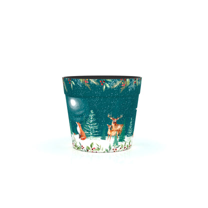 Green Woodland Scene Pot (two sizes available)