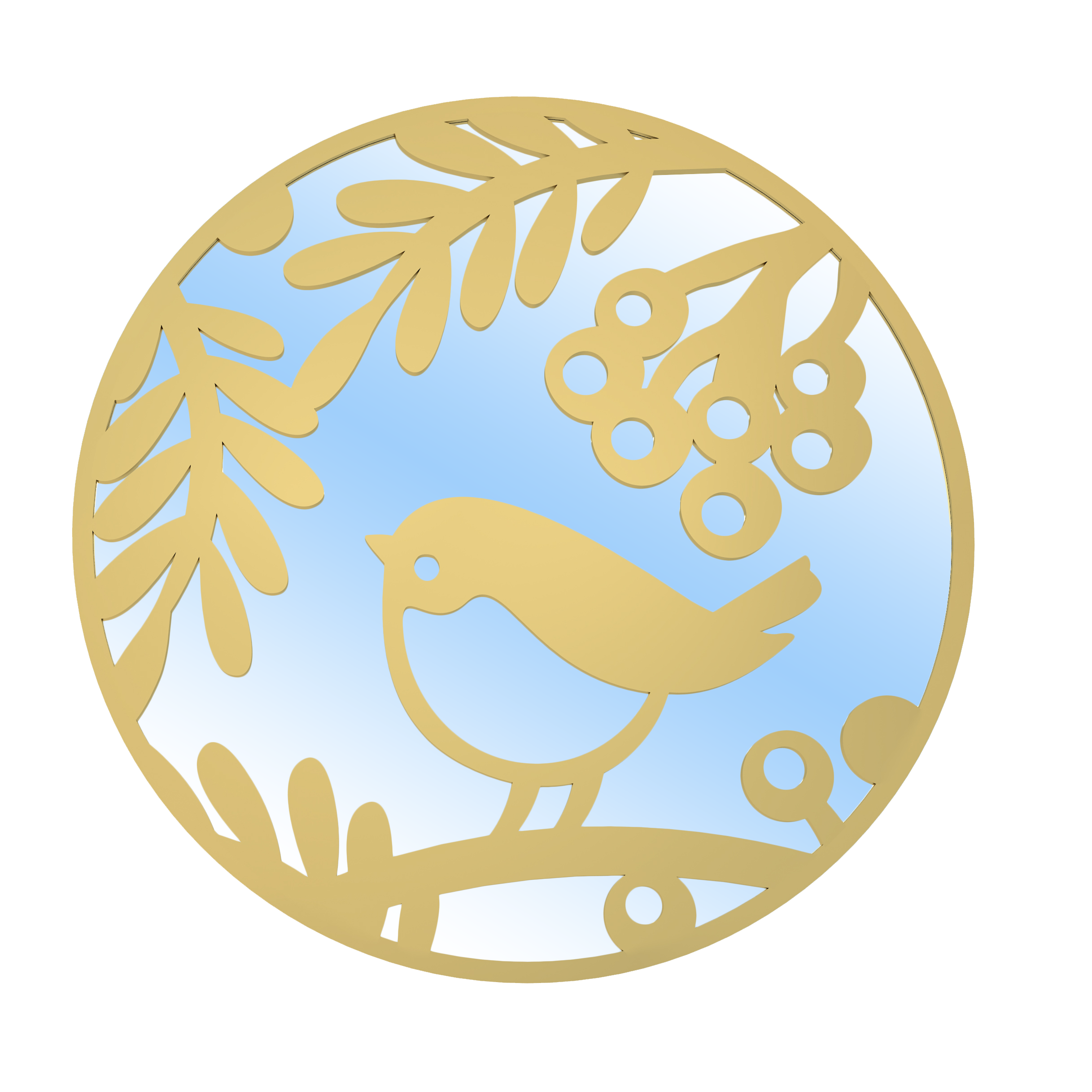Robin Mirror - Gold