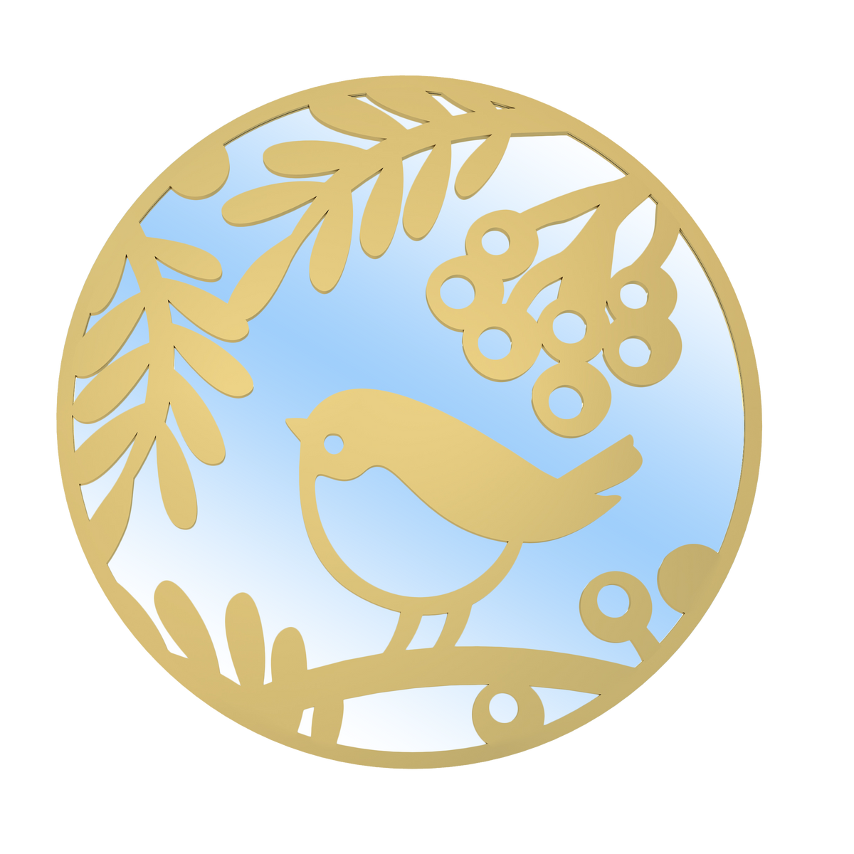 Robin Mirror - Gold – Creekwood Garden & Gift