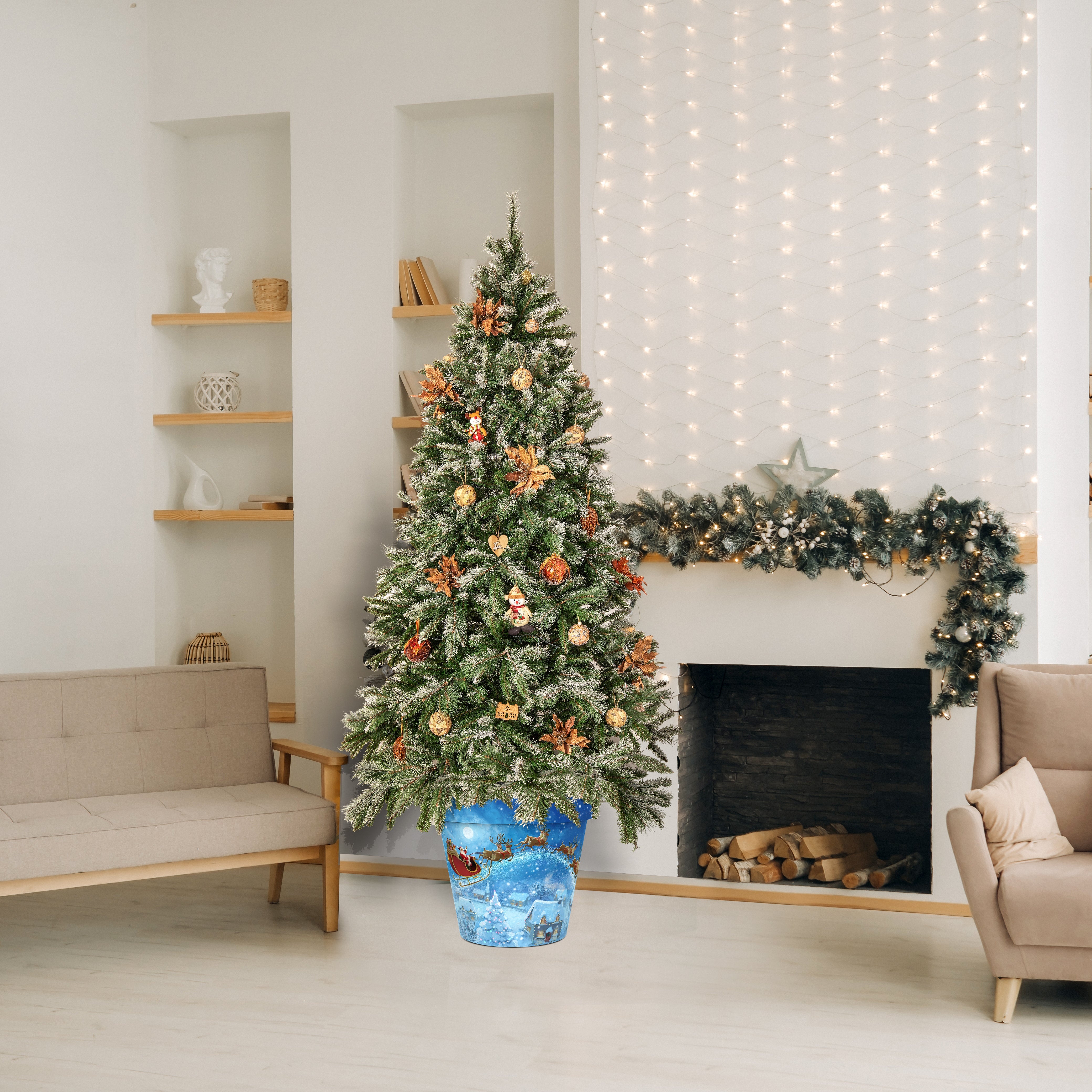 Christmas Eve - Christmas Tree Pot Cover