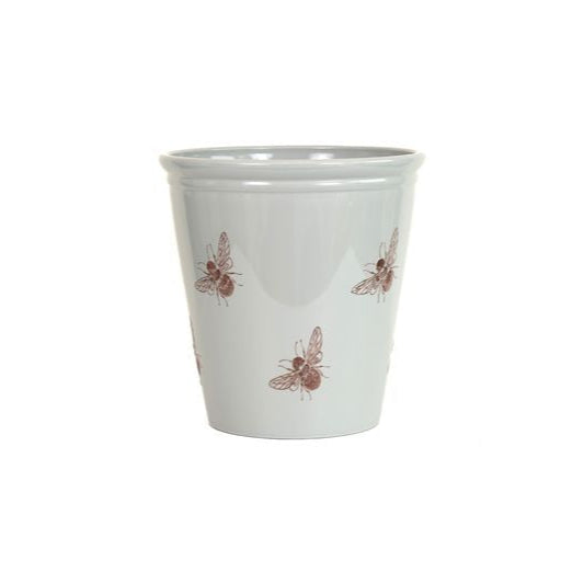 40cm Meadow Bee Pot - Grey