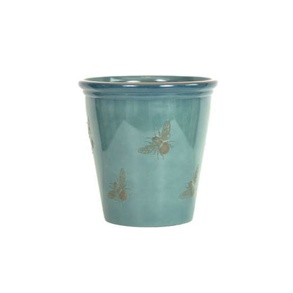 40cm Meadow Bee Pot - Sea Green