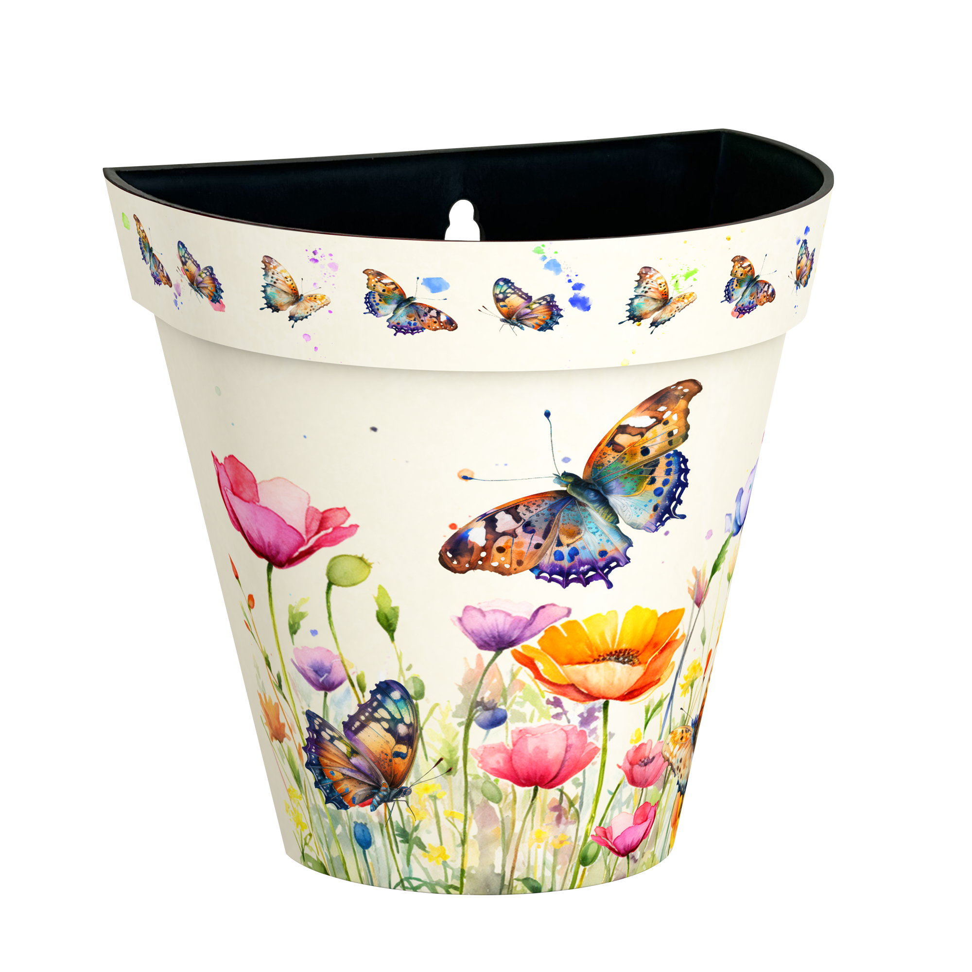 Zest Wall Pot - Butterflies