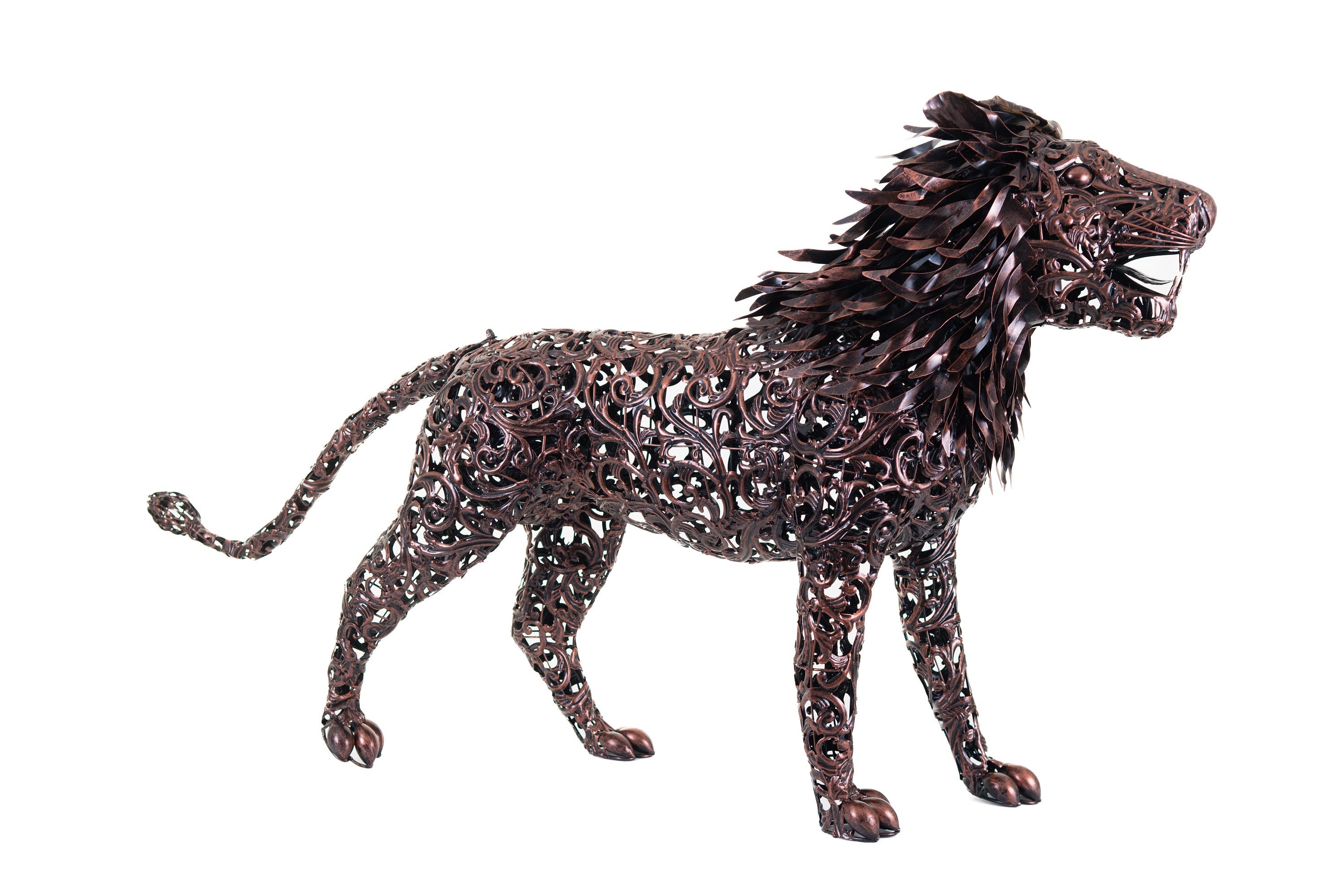 Bronze Lion Sculpture