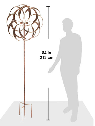Pemberley - Brushed Copper Wind Sculpture