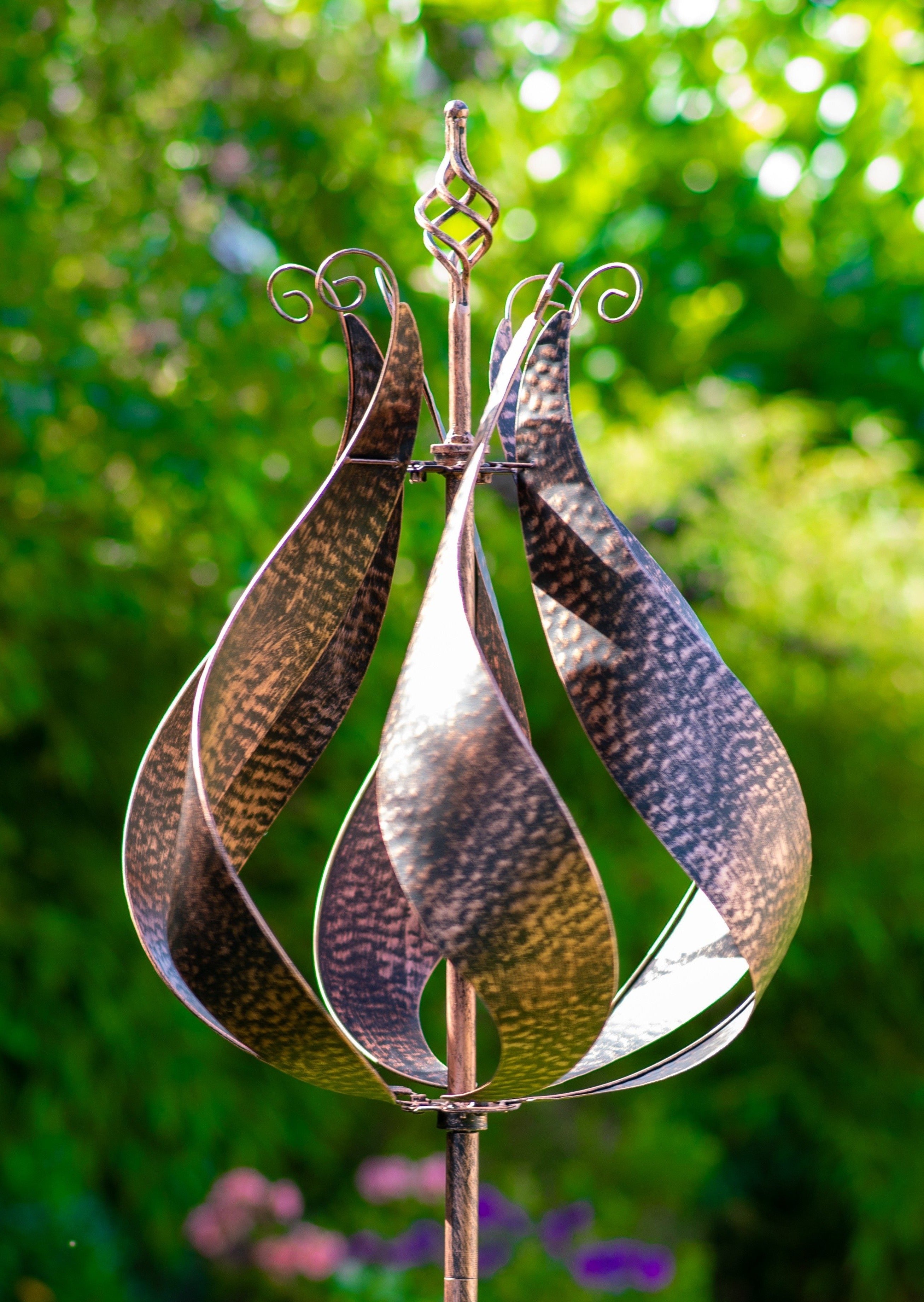 Blenheim - Brushed Copper Garden Wind Sculpture