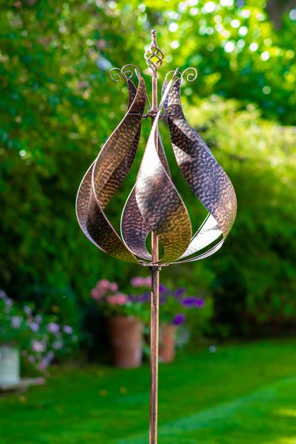 Blenheim - Brushed Copper Garden Wind Sculpture