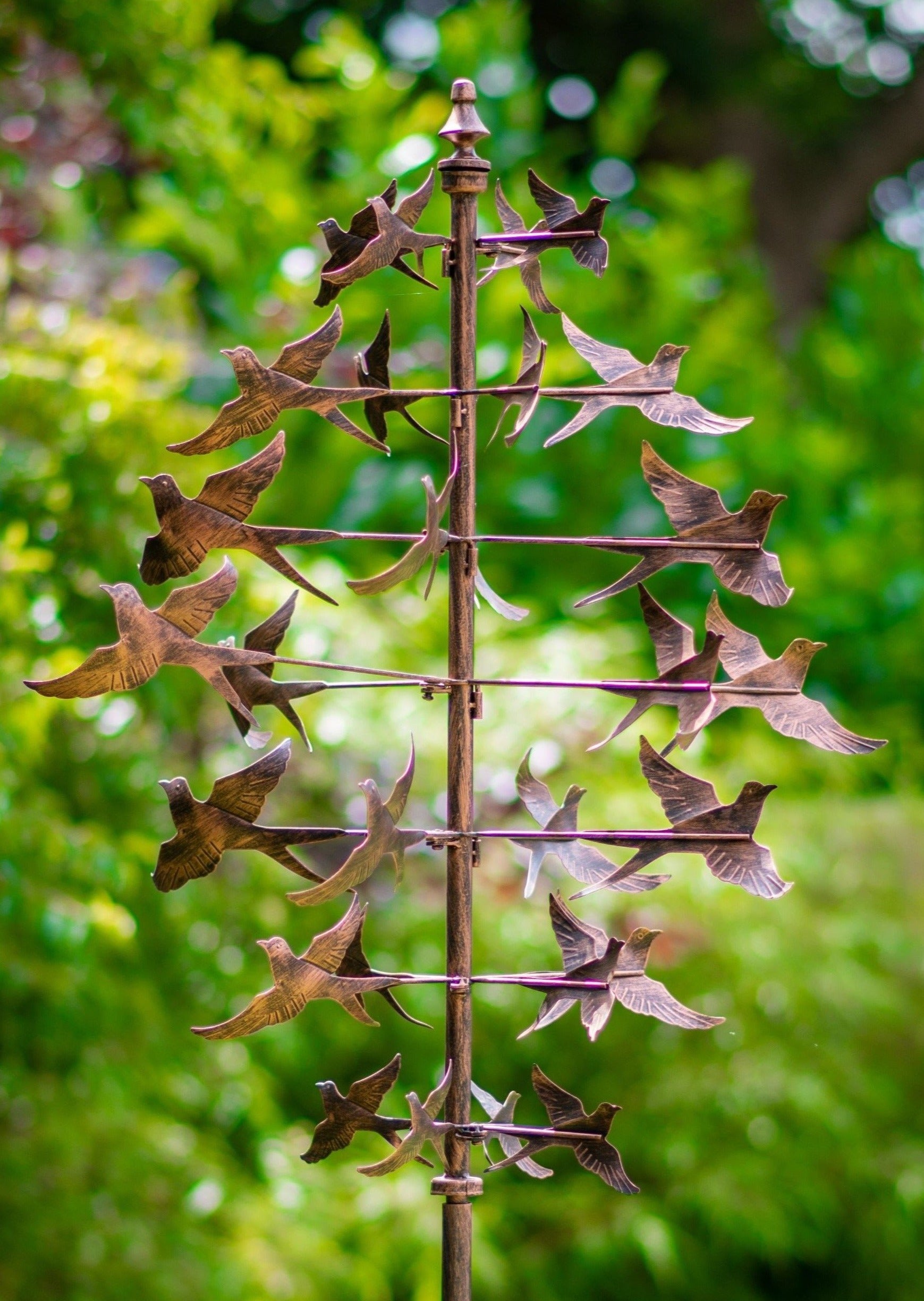 Bronze Swallows Wind Sculpture