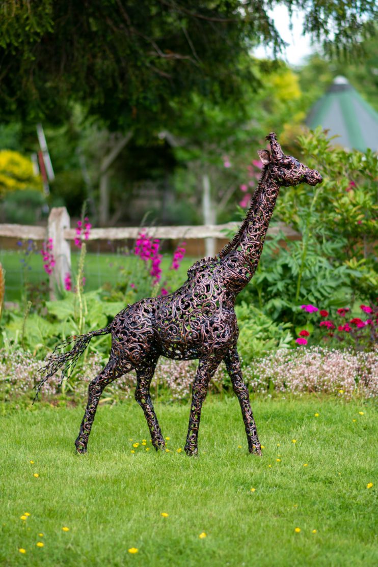 Bronze Giraffe Sculpture - Small