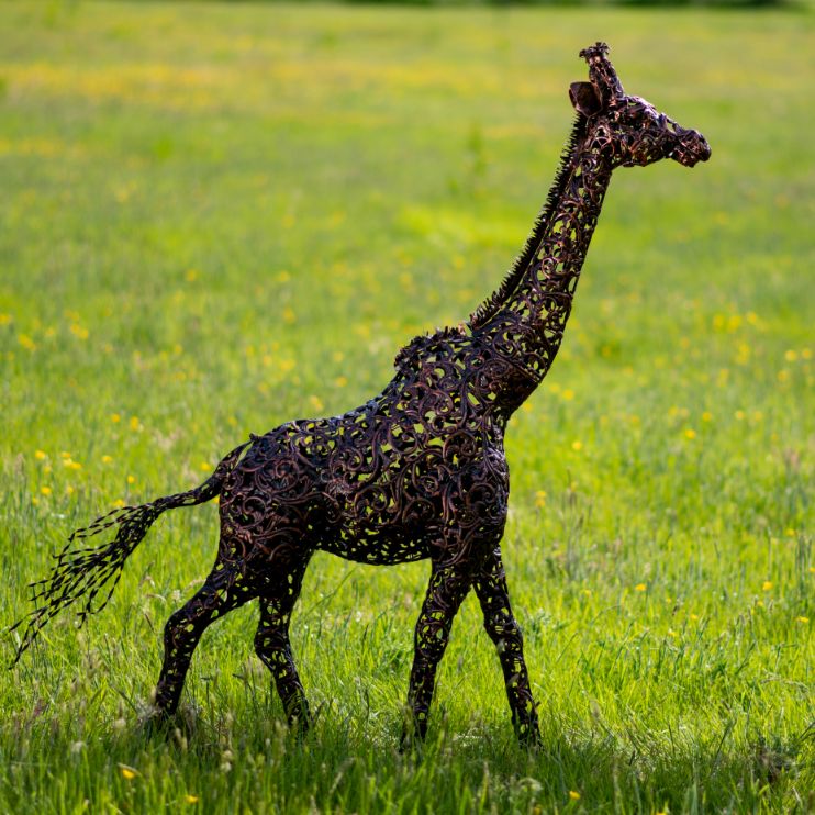 Bronze Giraffe Sculpture - Small