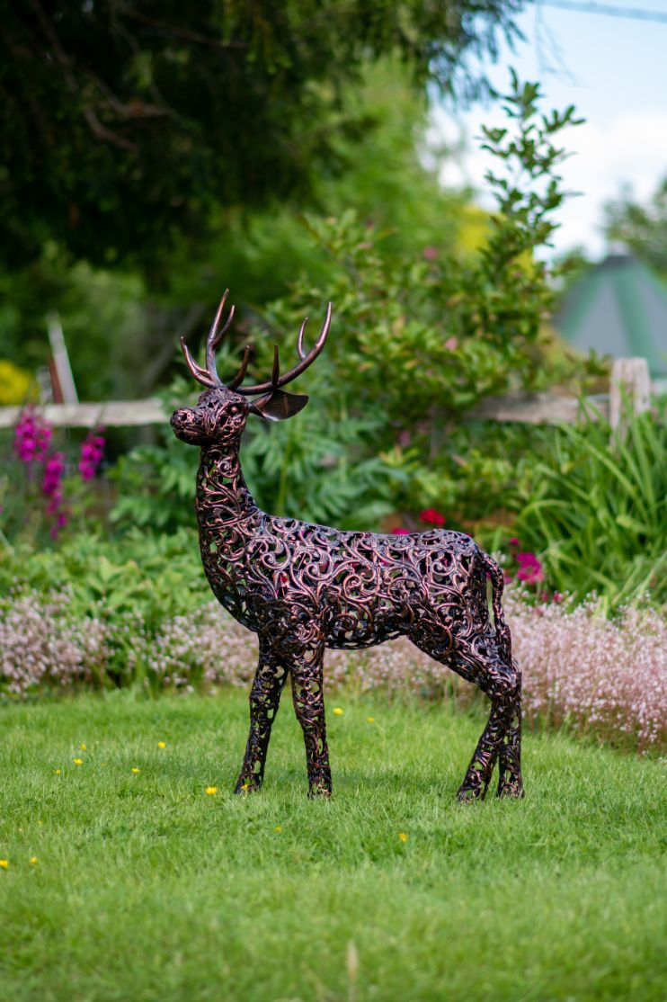 Bronze Deer Sculpture