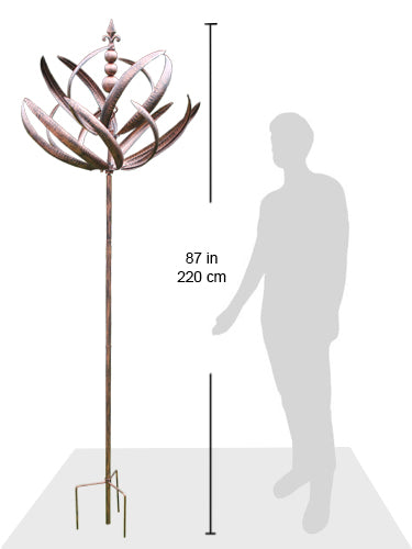 Windsor - Brushed Copper Wind Sculpture