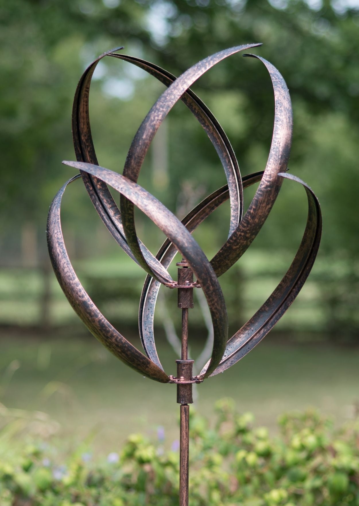 Hampton  - Brushed Copper Wind Sculpture