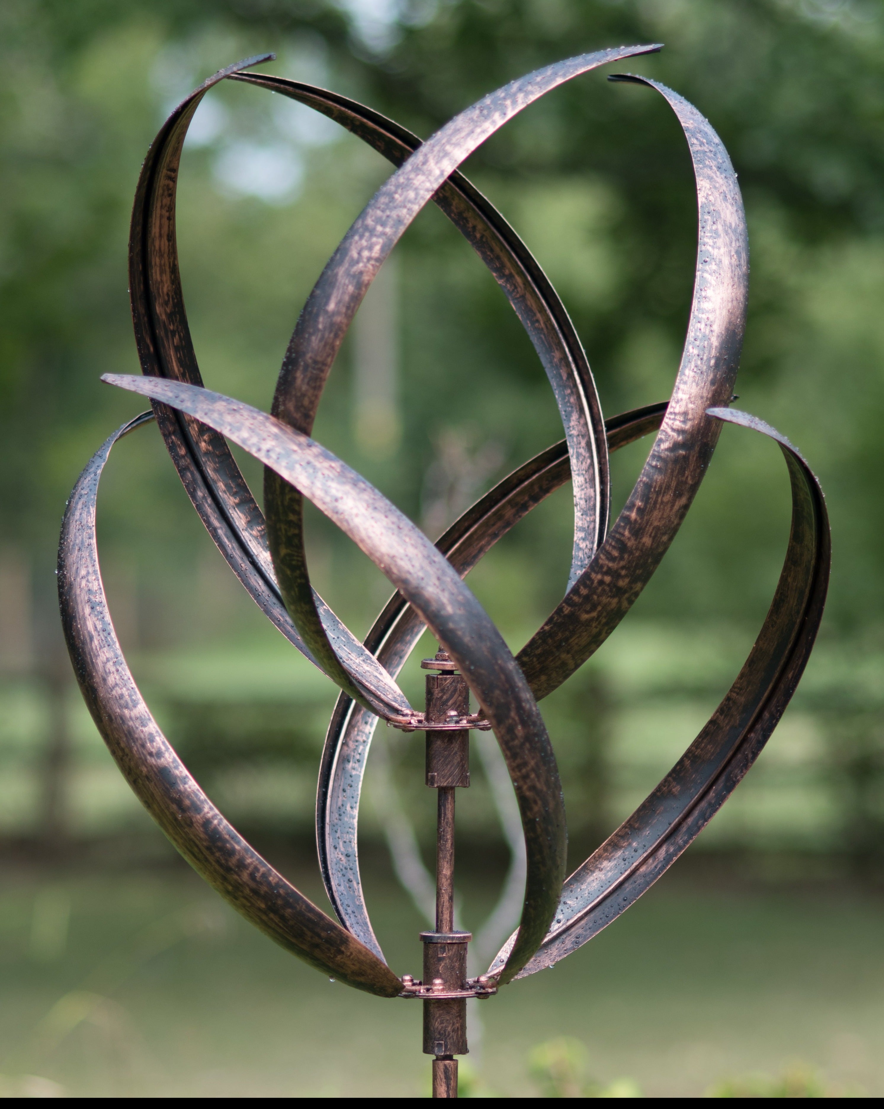 Hampton  - Brushed Copper Wind Sculpture